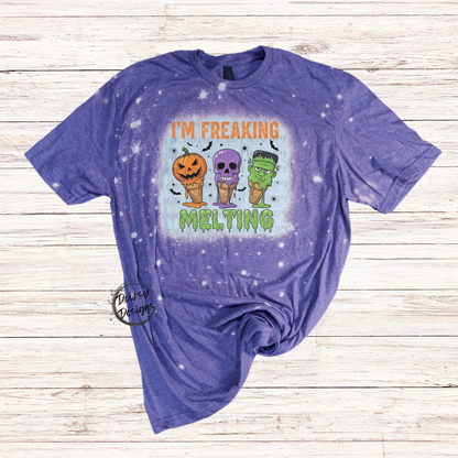 I'm Freaking Melting Bleached T-Shirt
