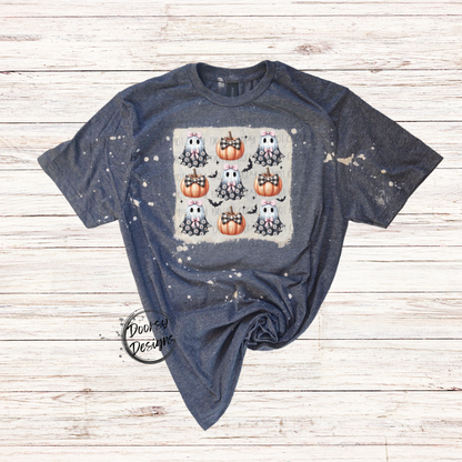 Daisy Ghosts & Pumpkins Halloween Shirt