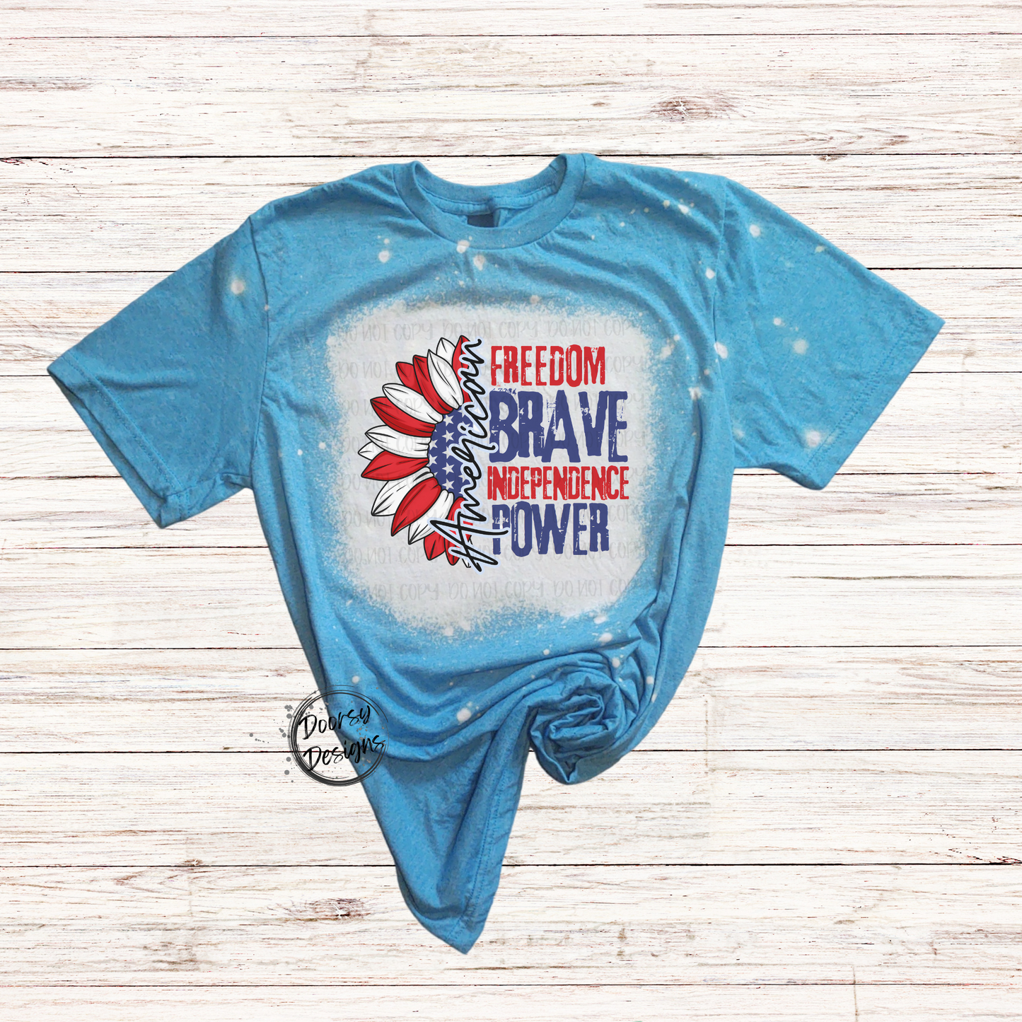 American Freedom Bleached 4th of July Shirt