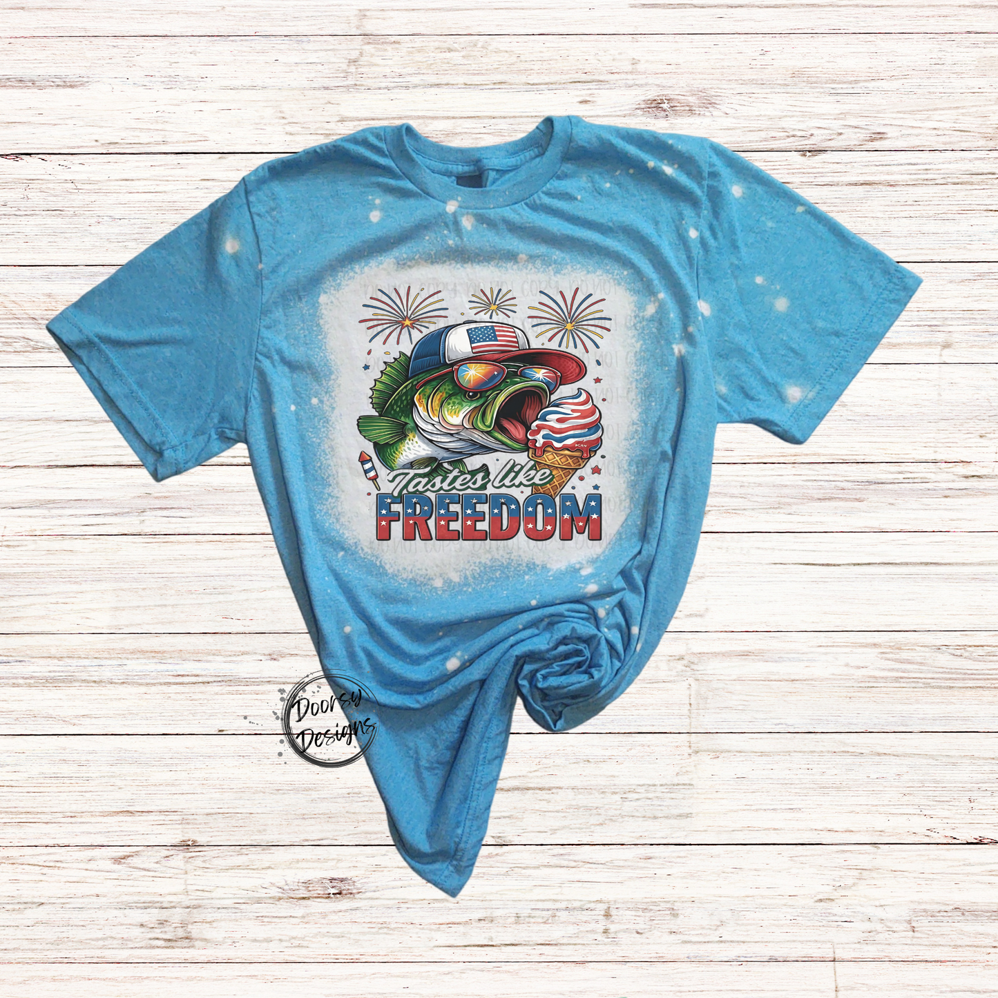 Taste Like Freedom Bleached 4th of July Shirt