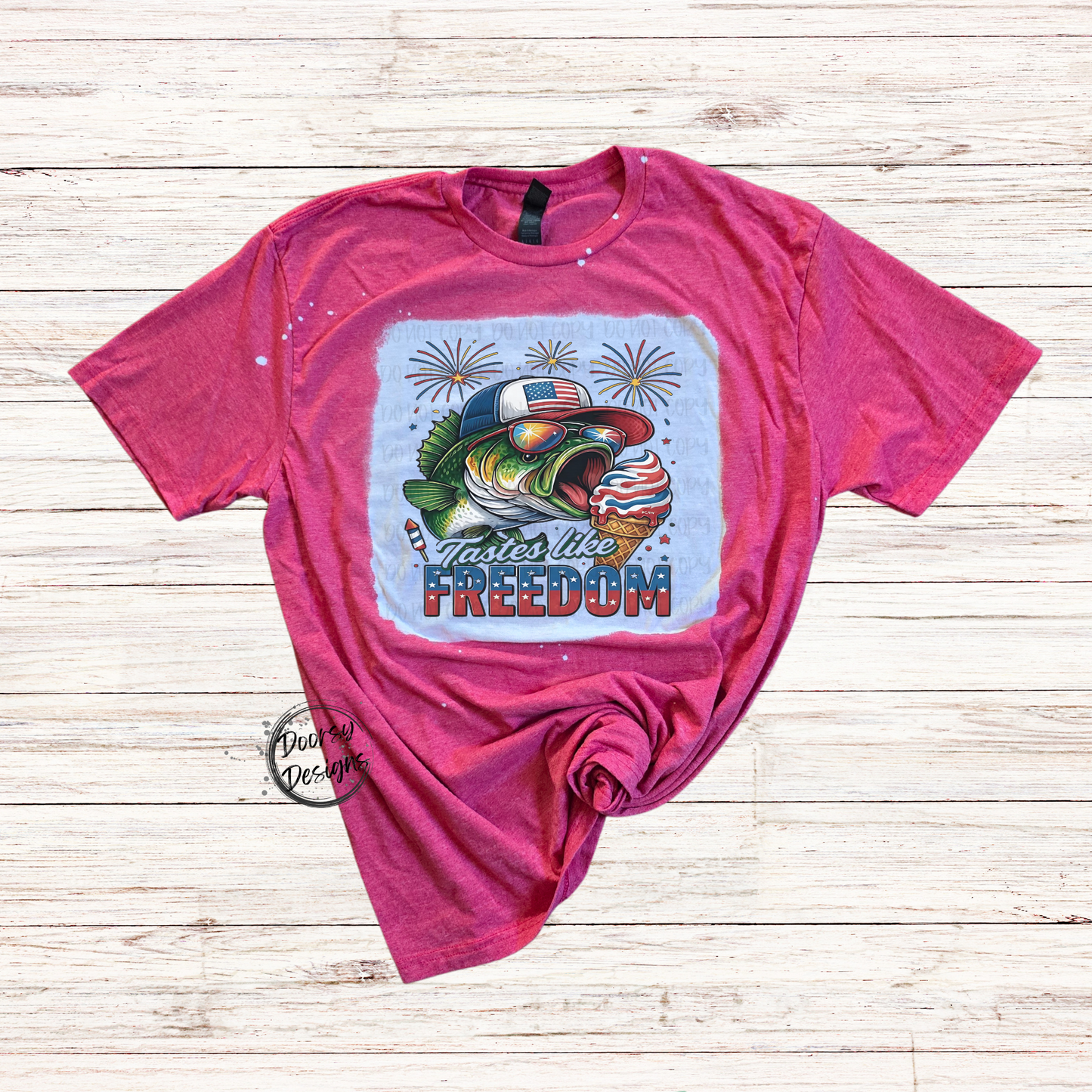 Taste Like Freedom Bleached 4th of July Shirt