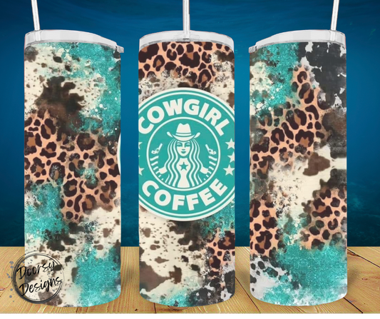 Cowgirl Coffee Tumbler 20oz Sublimation Cup