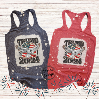 Trump 2024 Bleached Tank-Top