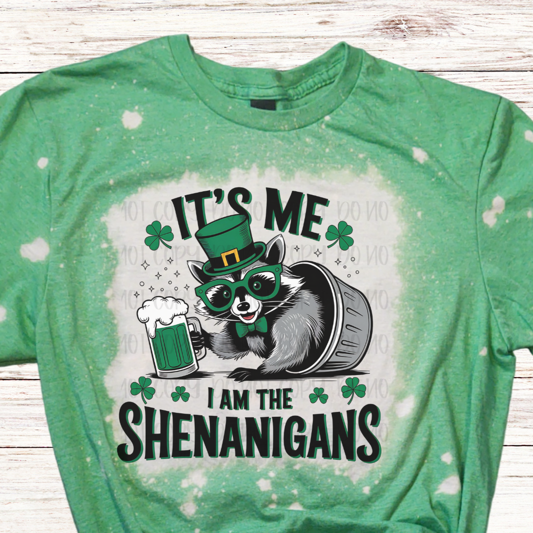 Shenanigans Raccoon St Patrick's Day Shirt