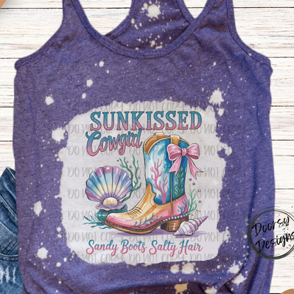 Sunkissed Cowgirl Bleached Tank Top
