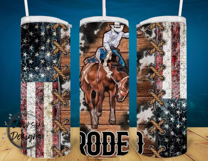 Personalized Rodeo Tumbler Cup 20oz Sublimation Cup