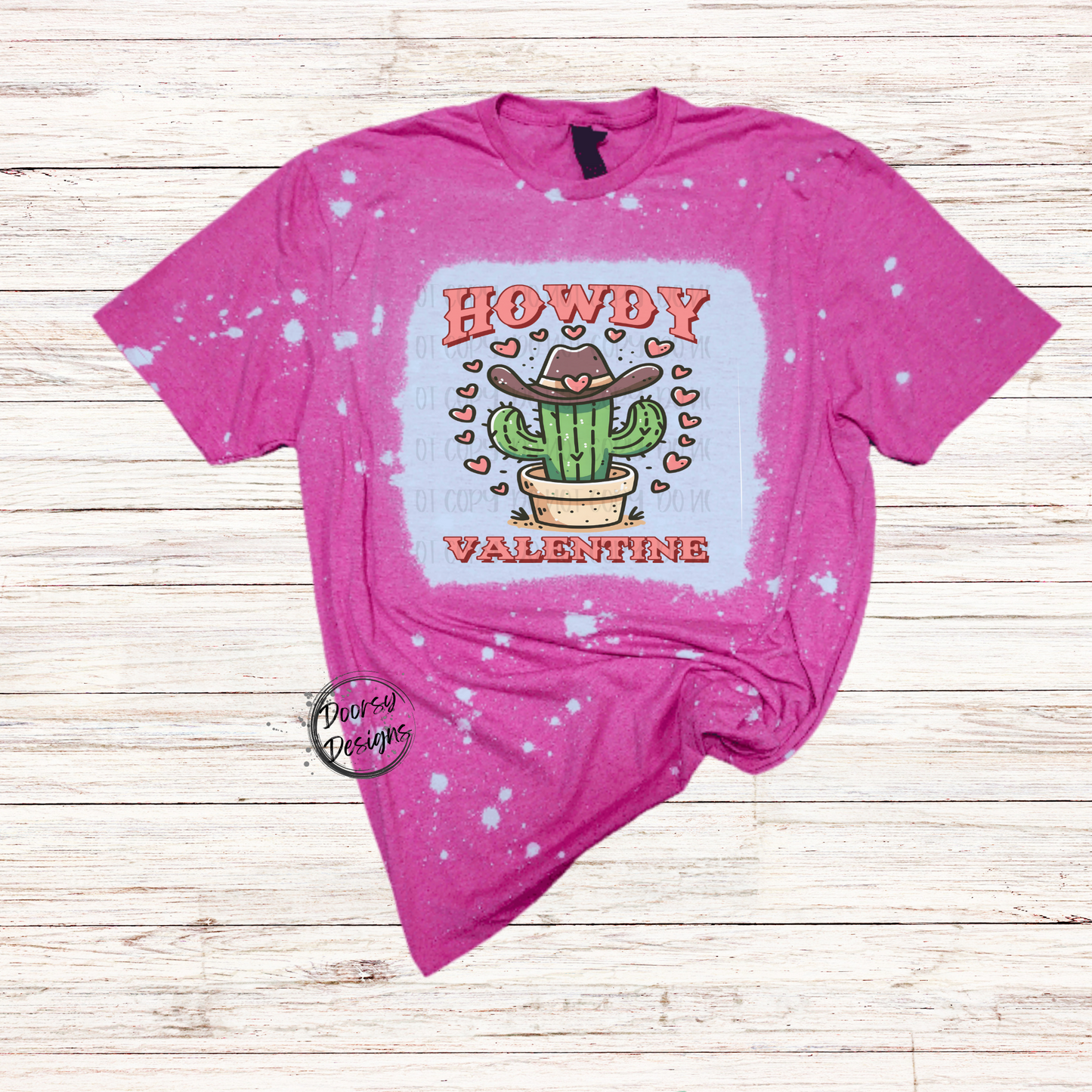 Howdy Valentine Cactus V-Day T-Shirt