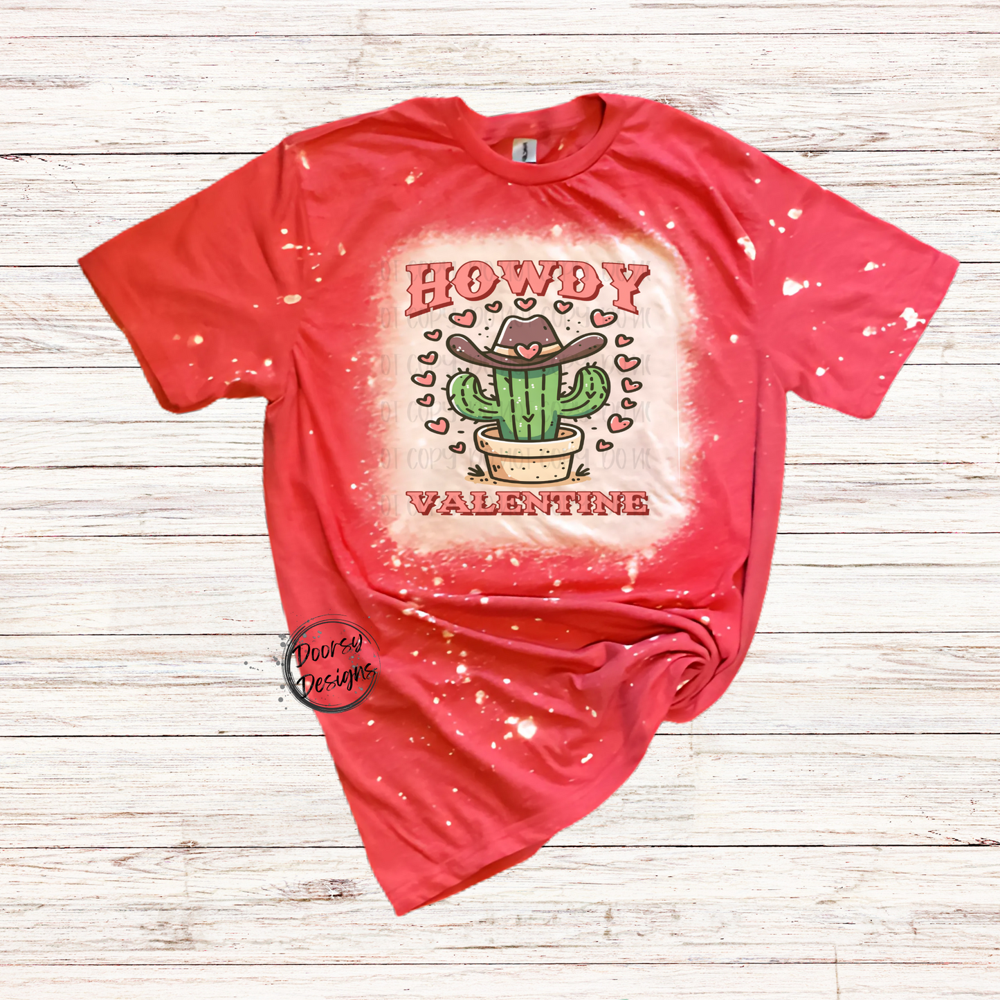 Howdy Valentine Cactus V-Day T-Shirt