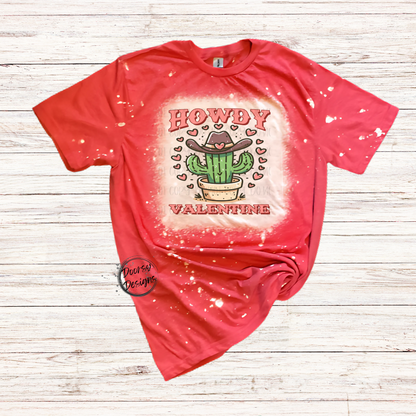 Howdy Valentine Cactus V-Day T-Shirt