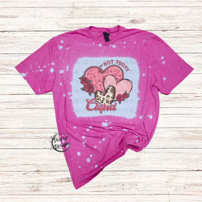 Not Today Cupid Bleached Valentine Shirt